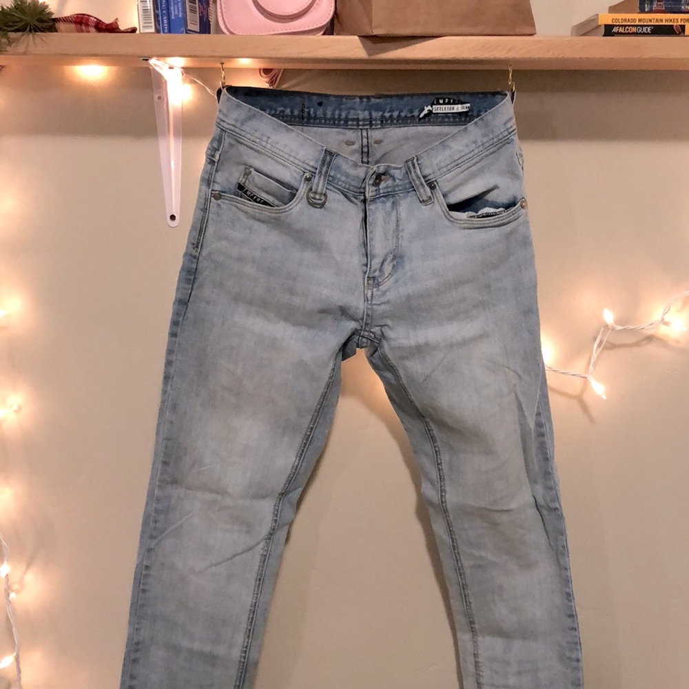 Empyre Skeletor Skinny Light Wash Jeans!